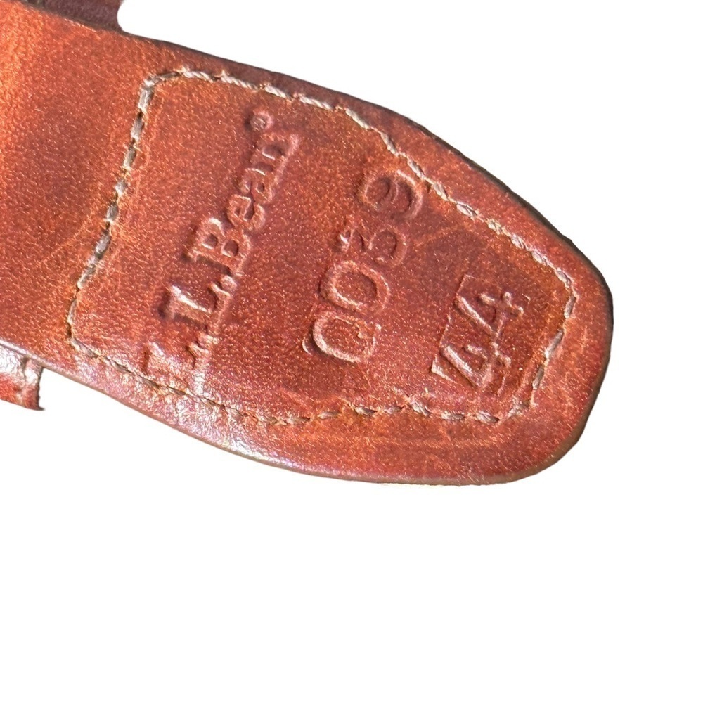 L.L. Bean Nautical Braided Woven Belt Tan Size Size 44 - Picture 3 of 7